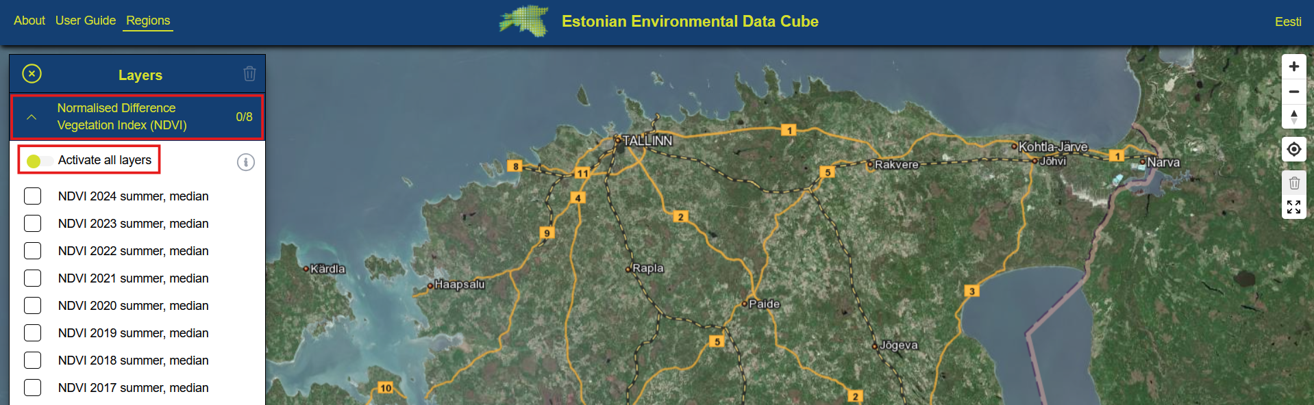 Layer groups and activate all layers button